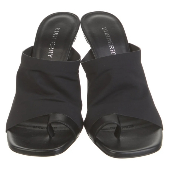 Burberry Black Sandals 36.5 - Picture 2 of 4